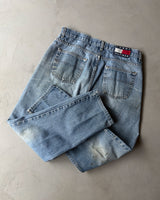 1990s - Distressed TH Jeans -35x30