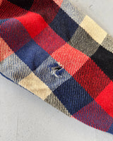 1950s - Blue/Red Pilgrim Plaid Wool Heavy Flannel - M/L